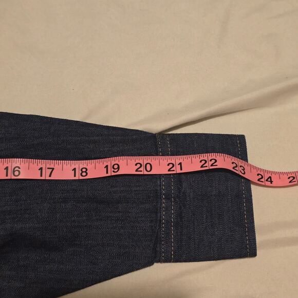 XS Free Assembly Denim Crop Utility Shirt NWT - Picture 9 of 9